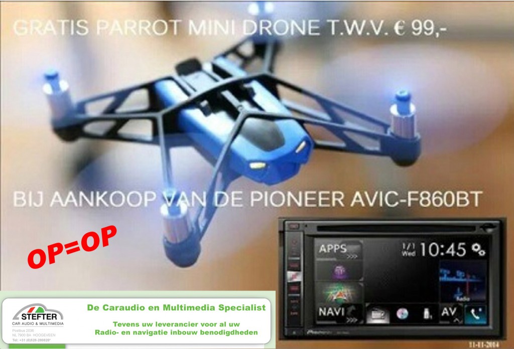 PIONEER AVIC-F860 parrot drone