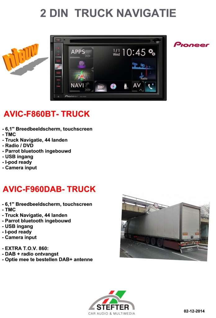 Pioneer truck 2 din   2014