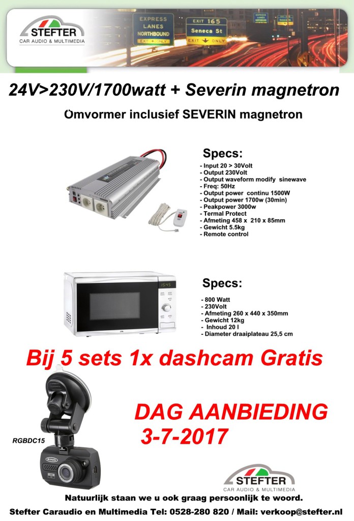 DAG AANBIEDING 3 JULI 2017